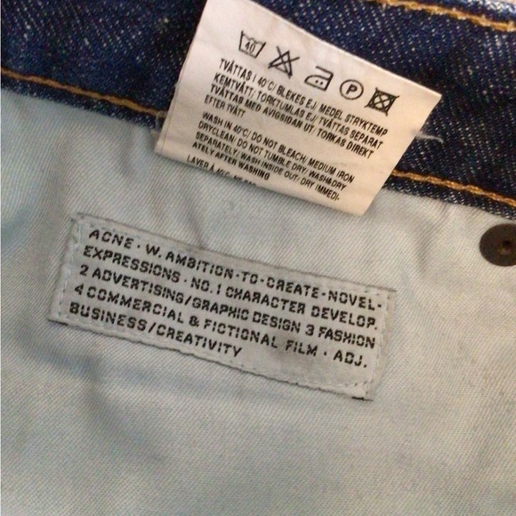 ACNE JEANS SZ 28/32 - Picture 9 of 10